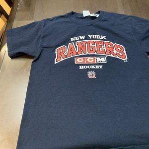 New York Rangers CCM Retro Tri-Blend T-Shirt Youth Boys XL